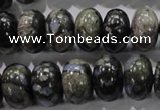 COP472 15.5 inches 10*16mm rondelle natural grey opal gemstone beads