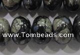 COP474 15.5 inches 15*20mm rondelle natural grey opal gemstone beads