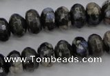 COP498 15.5 inches 5*8mm faceted rondelle natural grey opal beads