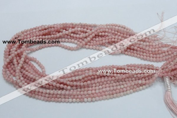 COP50 15.5 inches 4mm round natural pink opal gemstone beads