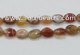 COP500 15.5 inches 6*8mm oval natural red opal gemstone beads