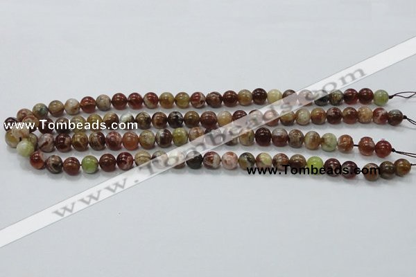 COP501 15.5 inches 8mm round natural red opal gemstone beads