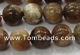 COP504 15.5 inches 14mm round natural red opal gemstone beads