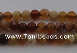 COP508 15.5 inches 4mm round natural red opal gemstone beads