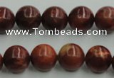 COP514 15.5 inches 14mm round red opal gemstone beads wholesale