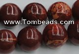 COP516 15.5 inches 18mm round red opal gemstone beads wholesale