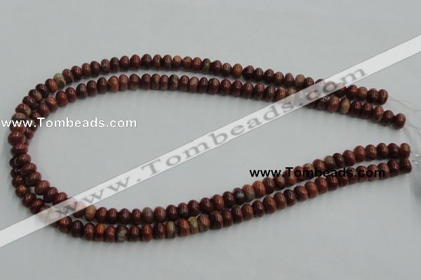 COP518 15.5 inches 5*8mm rondelle red opal gemstone beads wholesale