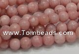 COP52 15.5 inches 7mm round natural pink opal gemstone beads