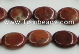 COP522 15.5 inches 13*18mm oval red opal gemstone beads wholesale