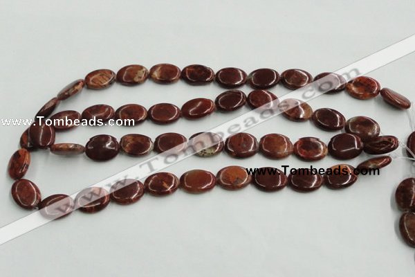 COP522 15.5 inches 13*18mm oval red opal gemstone beads wholesale