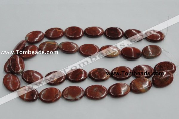 COP523 15.5 inches 18*25mm oval red opal gemstone beads wholesale