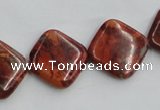 COP528 15.5 inches 18*18mm diamond red opal gemstone beads wholesale