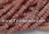 COP56 15.5 inches 2.5*4mm rondelle natural pink opal gemstone beads