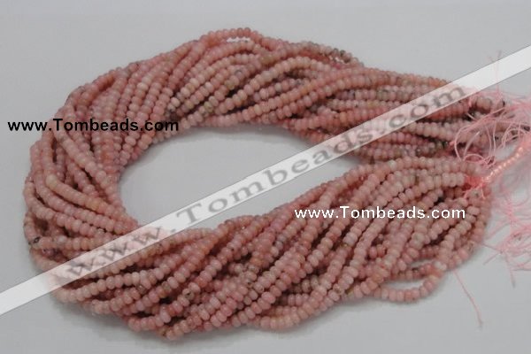 COP56 15.5 inches 2.5*4mm rondelle natural pink opal gemstone beads