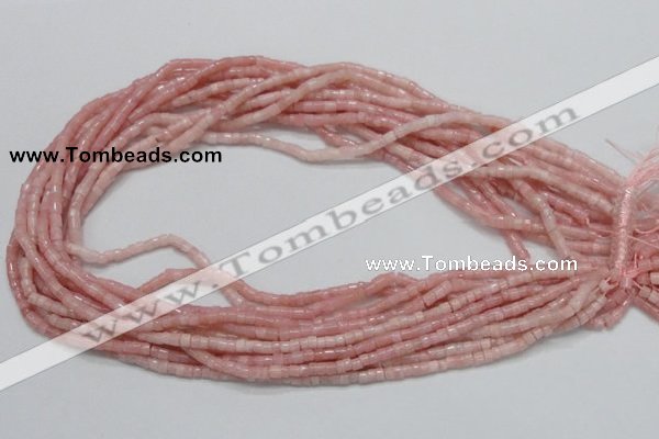 COP57 15.5 inches 2.5*3.5mm column natural pink opal gemstone beads