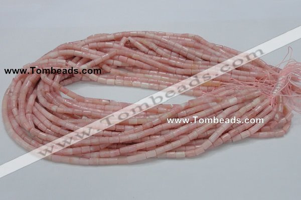 COP58 15.5 inches 4*7mm column natural pink opal gemstone beads