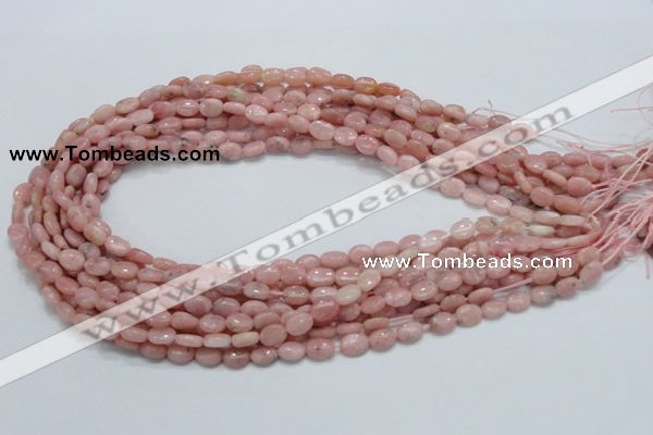 COP61 15.5 inches 6*8mm oval natural pink opal gemstone beads