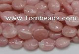 COP62 15.5 inches 8*10mm oval natural pink opal gemstone beads