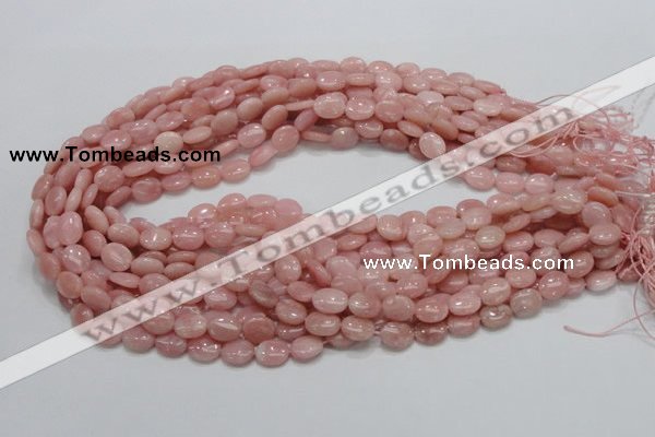 COP62 15.5 inches 8*10mm oval natural pink opal gemstone beads