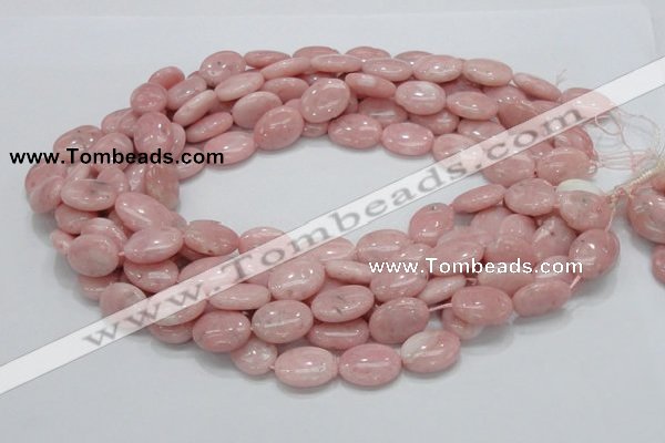 COP65 15.5 inches 14*18mm oval natural pink opal gemstone beads