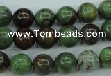 COP653 15.5 inches 10mm round green opal gemstone beads wholesale