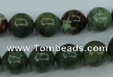 COP654 15.5 inches 12mm round green opal gemstone beads wholesale