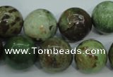 COP655 15.5 inches 14mm round green opal gemstone beads