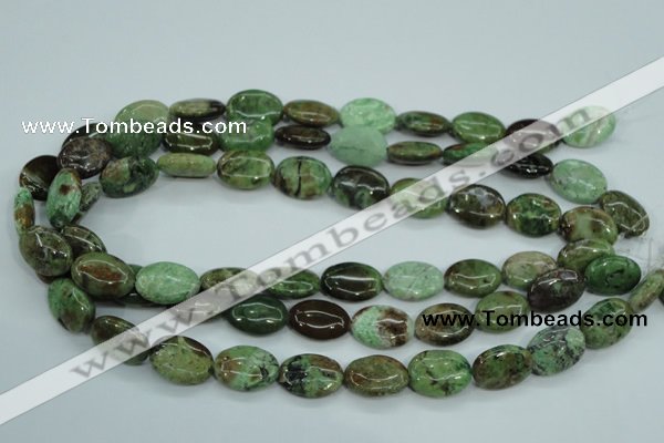 COP678 15.5 inches 13*18mm oval green opal gemstone beads