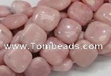 COP68 15.5 inches 12*12mm square natural pink opal gemstone beads