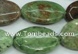 COP680 15.5 inches 20*30mm oval green opal gemstone beads