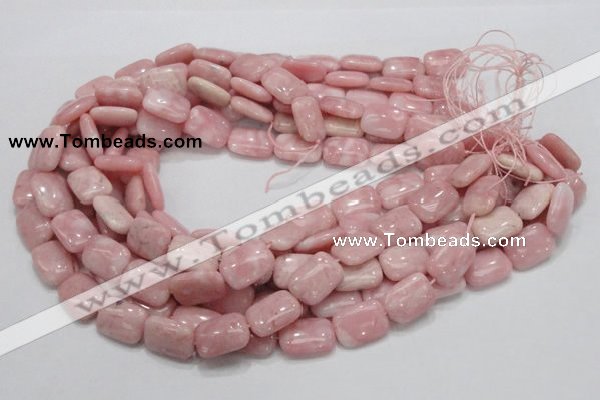 COP70 15.5 inches 13*18mm rectangle natural pink opal gemstone beads