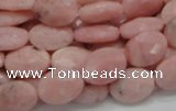 COP71 15.5 inches 10*14mm faceted oval natural pink opal beads