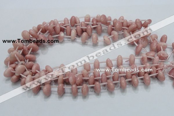 COP75 15.5 inches 13*13mm triangle natural pink opal gemstone beads