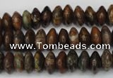 COP751 15.5 inches 5*10mm rondelle green opal gemstone beads