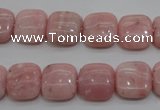 COP79 15.5 inches 12*12mm square natural pink opal gemstone beads