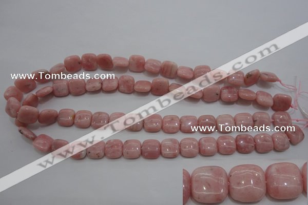 COP79 15.5 inches 12*12mm square natural pink opal gemstone beads