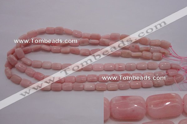 COP81 15.5 inches 8*12mm rectangle natural pink opal gemstone beads