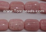 COP83 15.5 inches 12*16mm rectangle natural pink opal gemstone beads