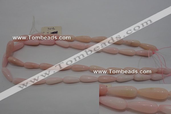 COP87 15.5 inches 8*20mm teardrop natural pink opal gemstone beads