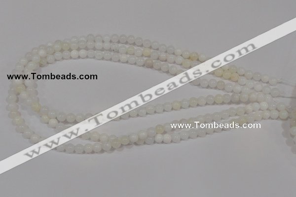 COP901 15.5 inches 8mm round natural white opal gemstone beads