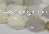 COP908 15.5 inches 15*20mm oval natural white opal gemstone beads