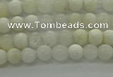 COP920 15.5 inches 4mm round white opal gemstone beads