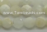 COP932 15.5 inches 8mm faceted round white opal gemstone beads