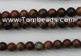 COP951 15.5 inches 6mm round green opal gemstone beads wholesale