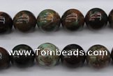 COP988 15.5 inches 12mm round green opal gemstone beads wholesale