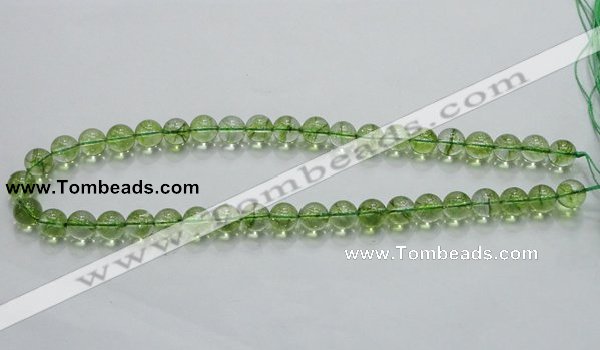 COQ01 16 inches 10mm round dyed olive quartz beads wholesale