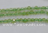 COQ11 16 inches 6mm faceted round dyed olive quartz beads wholesale