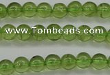 COQ202 15.5 inches 4mm - 5mm round natural olive quartz beads