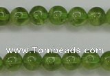 COQ203 15.5 inches 6mm - 7mm round natural olive quartz beads