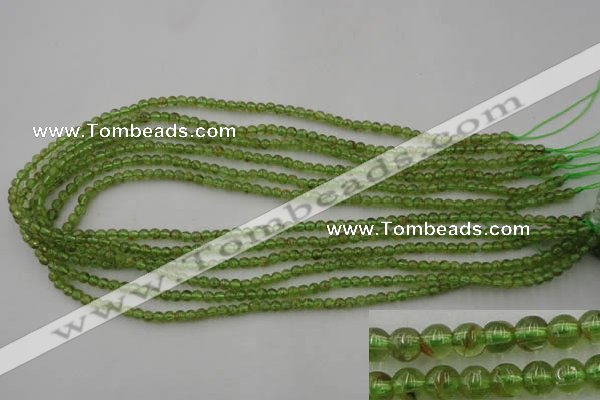 COQ51 15.5 inches 4mm round natural olive quartz beads wholesale